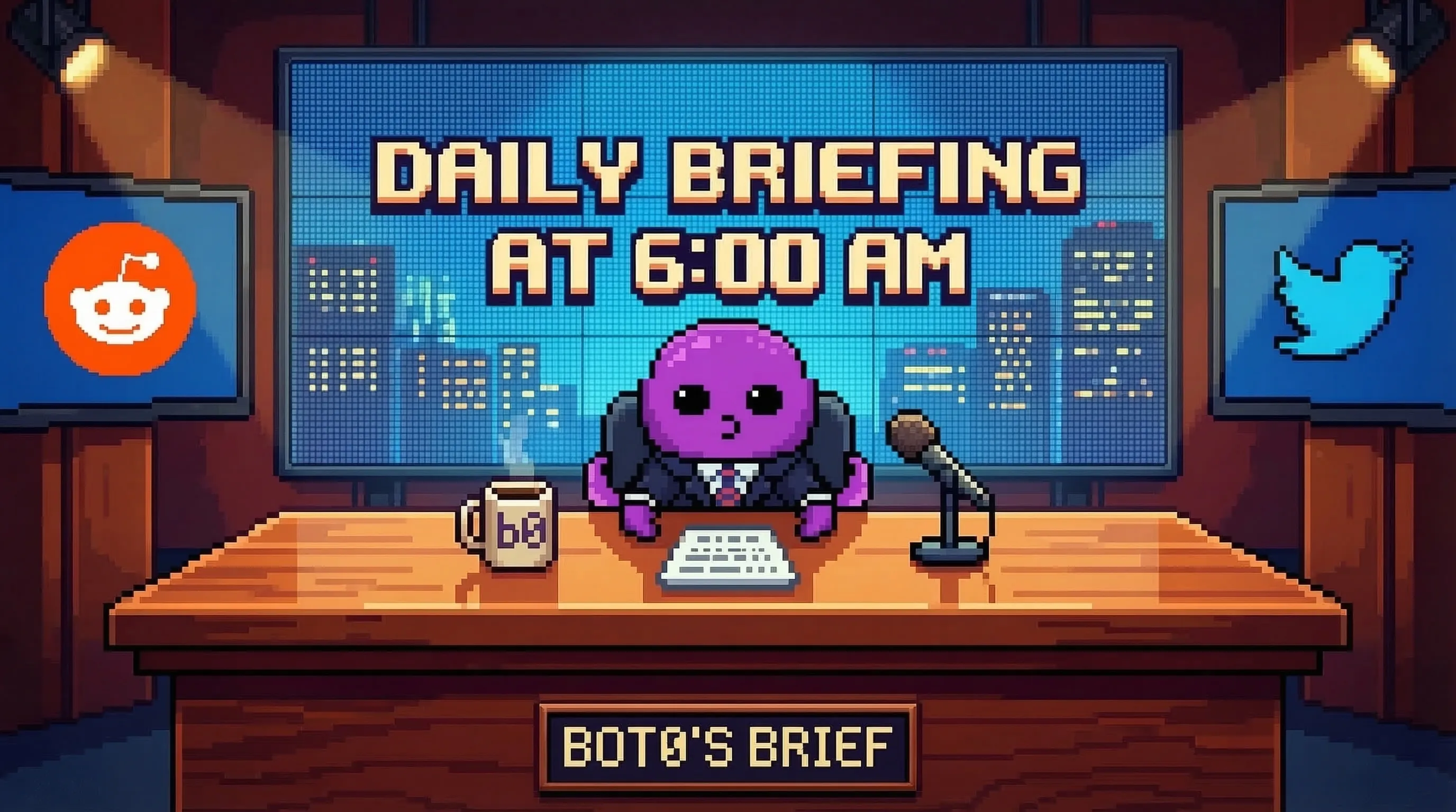 bot0 daily AI briefing cover